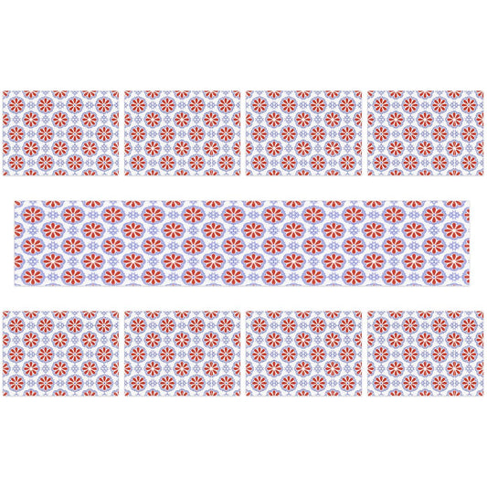 Iberian Bloom Table Runner Placemat Set 9 Pieces