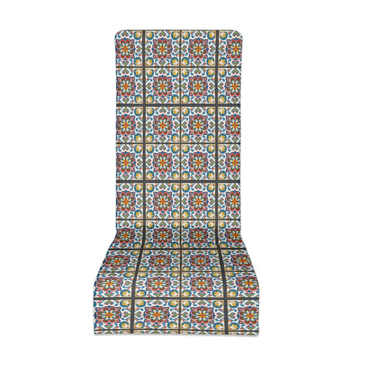Mediterranean Bloom Dining Chair Cover