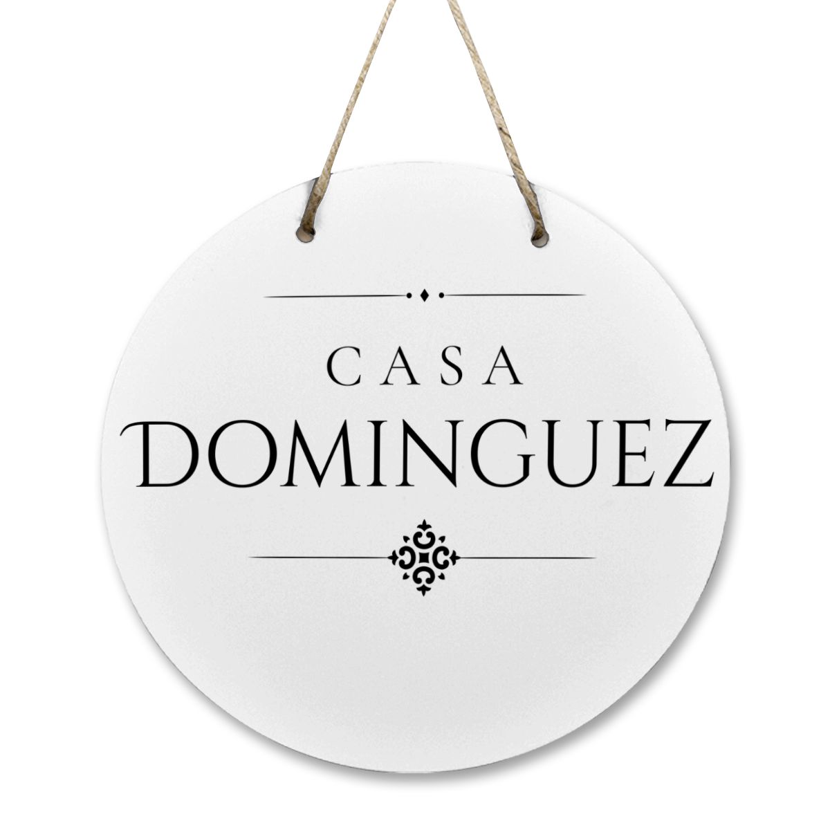 Casa Dominguez Wooden Door Sign