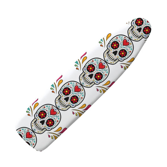 Vibrant Floral Skull Ironing Board Cover