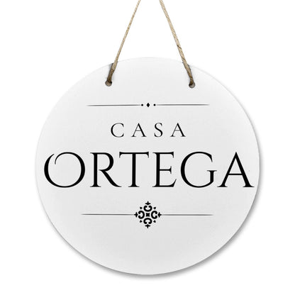 Casa Ortega Wooden Door Sign