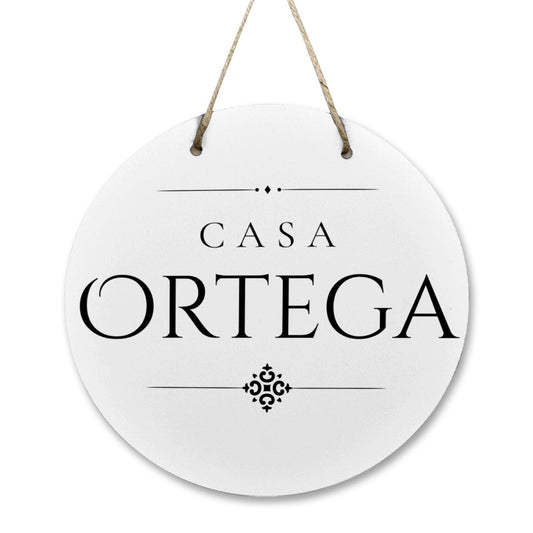 Casa Ortega Wooden Door Sign