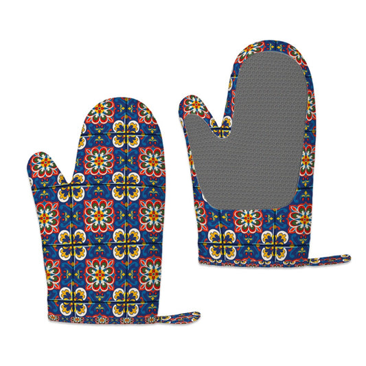 Andalusia Nights Silicone Oven Mitts Heat Resistant Set