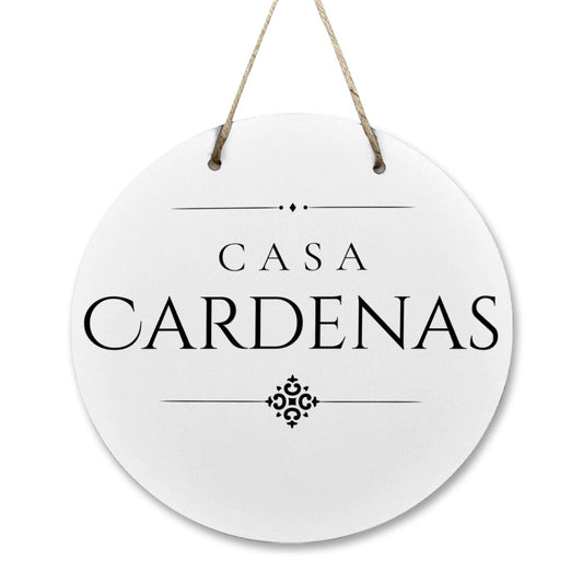 Casa Cardenas Wooden Door Sign