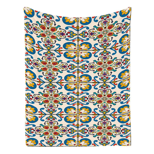 Marrakesh Medallion GSM Flannel Throw Blanket
