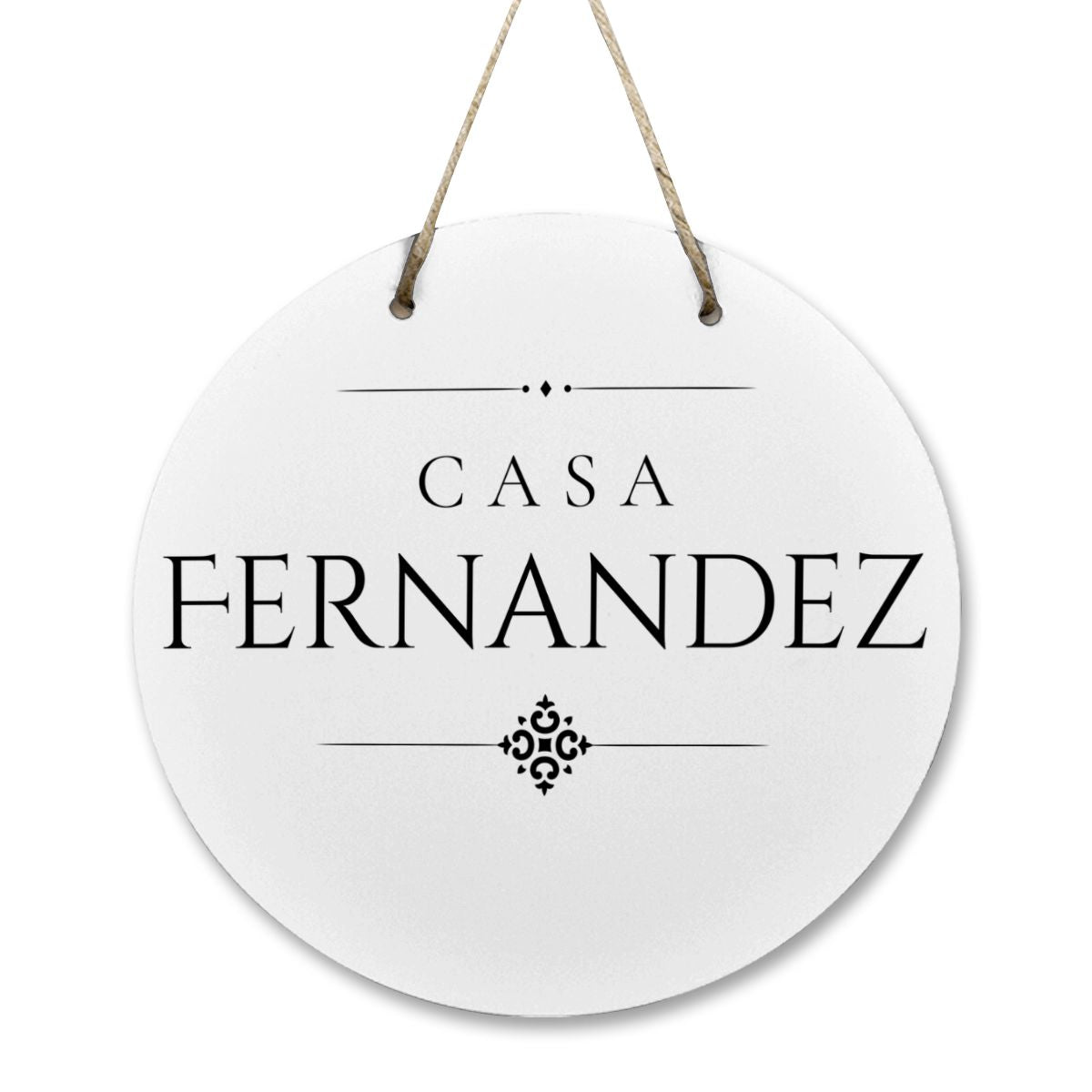 Casa Fernandez Wooden Door Sign