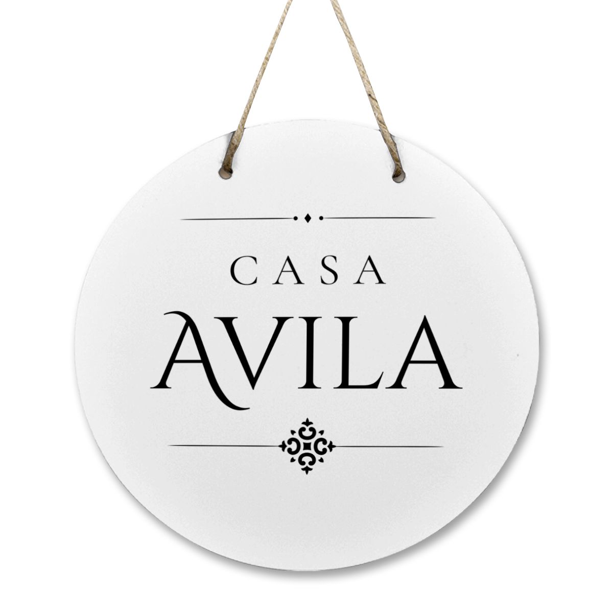 Casa Avila Wooden Door Sign