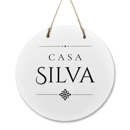 Casa Silva Wooden Door Sign