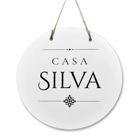 Casa Silva Wooden Door Sign