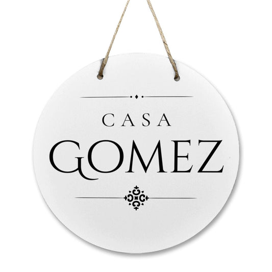Casa Gomez Wooden Door Sign