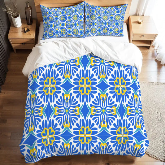 Santorini Breeze Full Duvet Cover Set