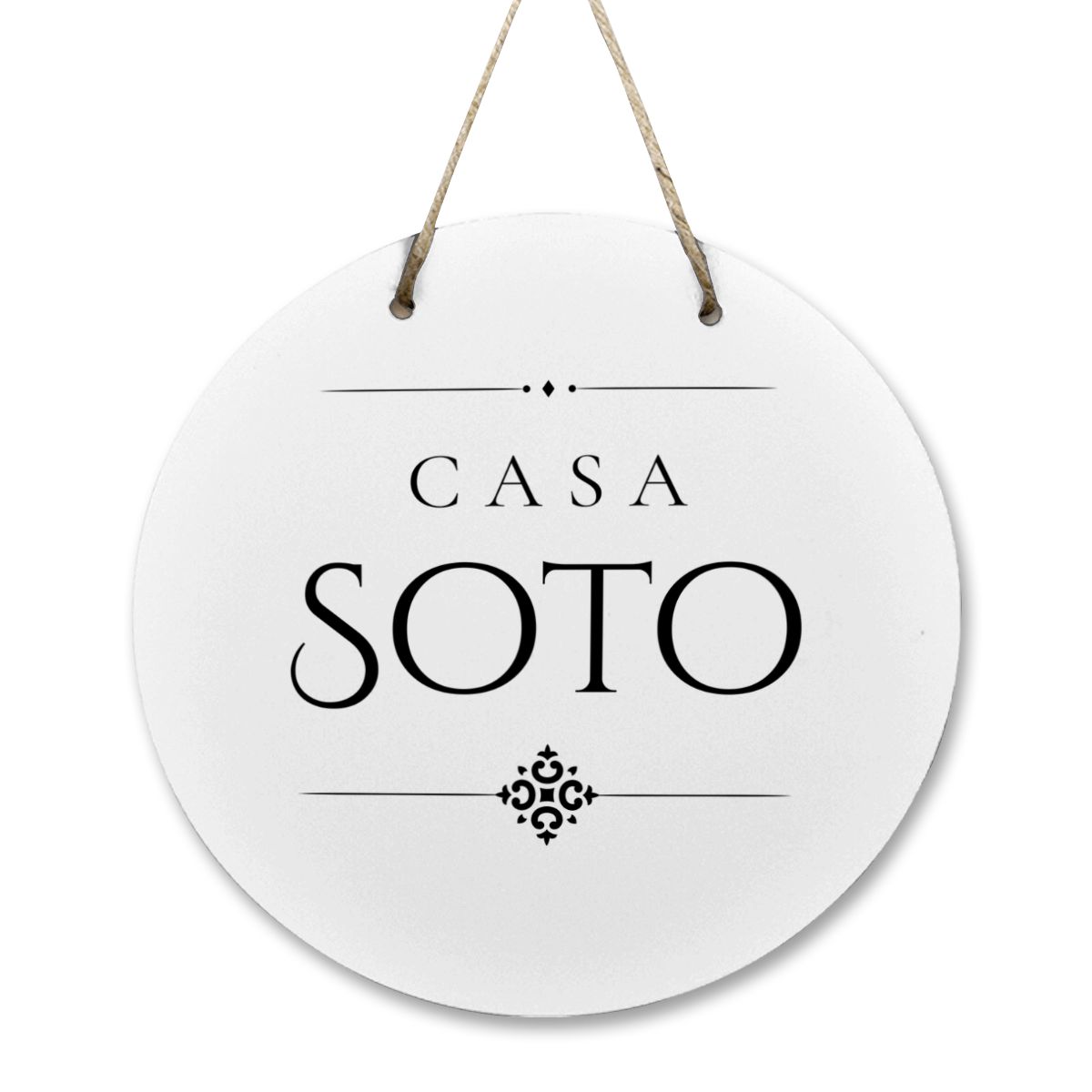 Casa Soto Wooden Door Sign