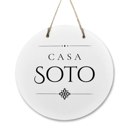 Casa Soto Wooden Door Sign