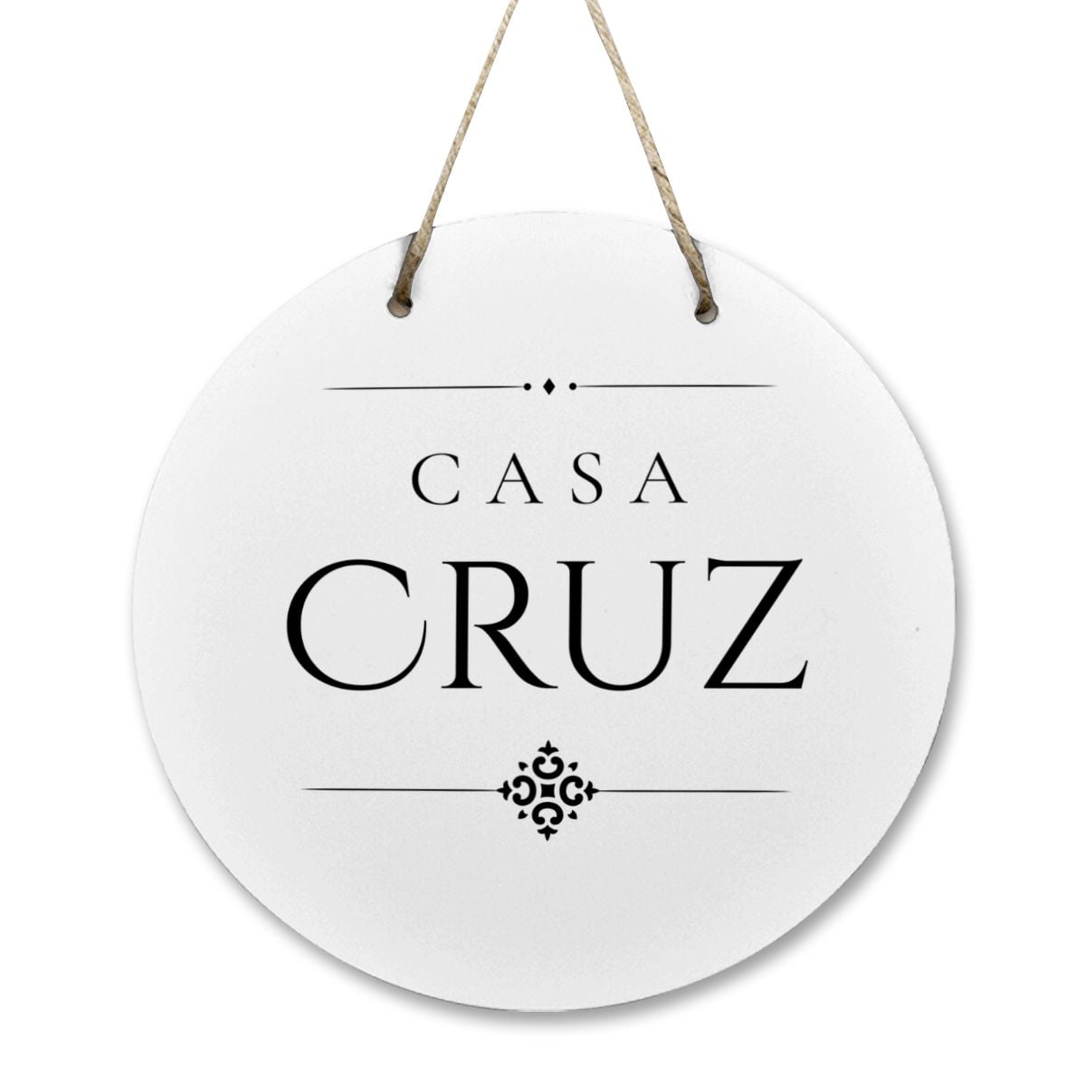 Casa Cruz Wooden Door Sign
