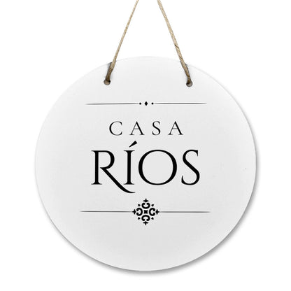 Casa Ríos Wooden Door Sign